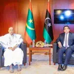 Le président reçoit son homologue libyen. 