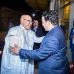 Ghazouani avec le président libyen