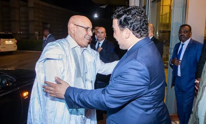 Photo de Le président de la République reçoit son homologue libyen.