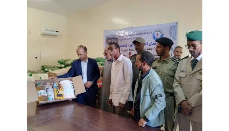 Photo de Distribution de 250 paniers alimentaires aux retraités de la SNIM