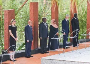 Le Président Ghazouani  participe à la cérémonie de commémoration du 30e génocide des Tutsis