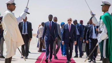 Photo de Arrivée à Nouakchott du président sénégalais, Diomaye Faye