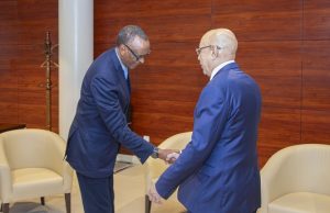 Président rwandais, M. Paul Kagame avec Ghazouani