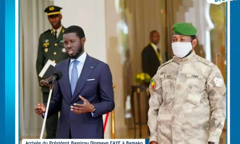 Photo de Bassirou Diomaye Faye est arrivé jeudi à Bamako