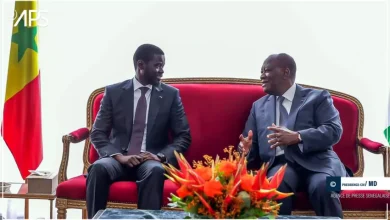 Photo de Abidjan, Alassane Ouattara reçoit Basssirou Diomaye Faye