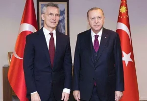 Le secrétaire général de l'OTAN, Jens Stoltenberg, et le président turc, Recep Tayyip Erdogan - PHOTO/FILE