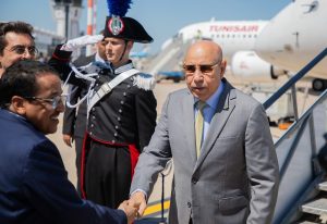 Le Président arrive à Bari 