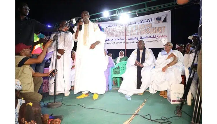 Photo de Le candidat Mamadou Bocar Ba anime une soirée électorale à Kaédi