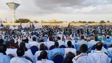 Photo de Le candidat Ghazouani préside un meeting électoral à Sélibabi.