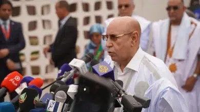 Photo de Le président Ghazouani s’exprime après sa réélection…