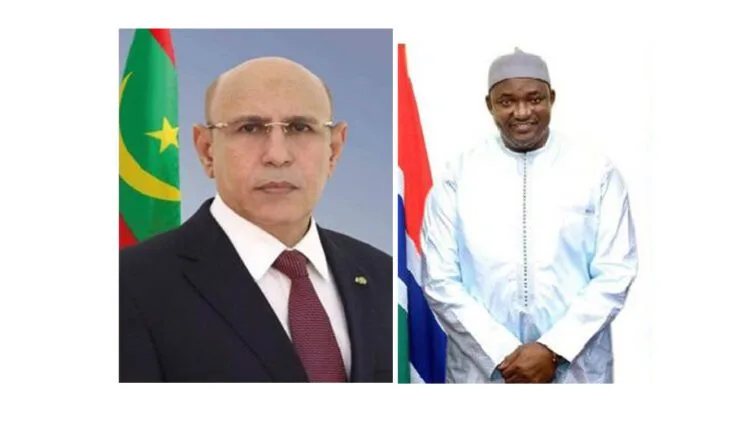 le Président de la République Monsieur Mohamed Ould Cheikh El Ghazouani a reçu, mardi un appel téléphonique du Président de la Gambie Son Excellence Adama Barrow