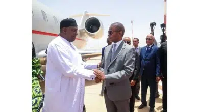 Photo de Le Président gambien à Nouakchott pour l’investiture du Président élu