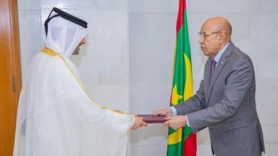 Photo de Le Président de la République reçoit les lettres de créance du nouvel ambassadeur du Qatar