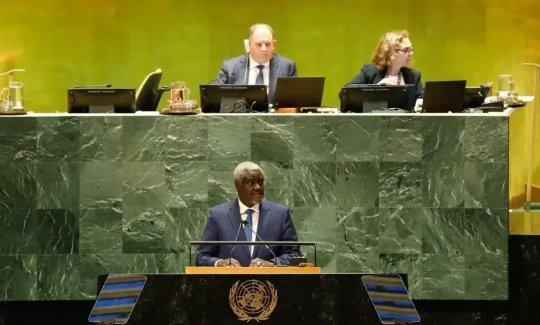 Photo de Intervention de S.E. Moussa Faki Mahamat Président de la Commission de l’Union Africaine au Sommet du Futur