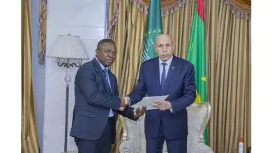 Photo de Le Président de la République, Président de l’Union africaine, reçoit un envoyé spécial du Président du Gabon