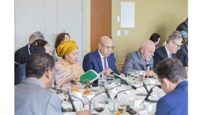 Photo de Déjeuner de travail des leaders du Pacte de Paris pour les peuples et la planète en marge de l’AGNU