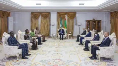 Photo de Président Ghazouani reçoit un message du Président Burkinabé