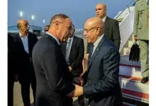 Photo de Le président Ghazouani est arrivé en Libye en visite de travail.