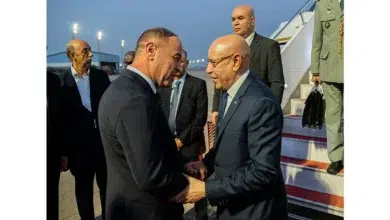 Photo de Le président Ghazouani est arrivé en Libye en visite de travail.