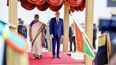 Photo de Visite d’amitié : arrivée à Nouakchott de la Présidente de l’Inde