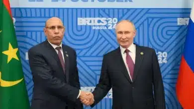 Photo de Les Présidents Ghazouani et Poutine s’entretiennent bilatéralement en marge du sommet des BRICS à Kazan