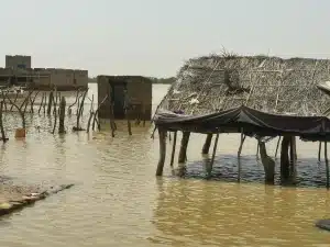 Village inondé au Guidimagha
