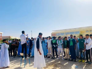 manifestation du Comité des prestations universitaires de l'Union Nationale des étudiants de Mauritanie