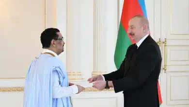 Photo de Le président Aliyev reçoit les lettres de créance du nouvel ambassadeur de Mauritanie en Azerbaïdjan