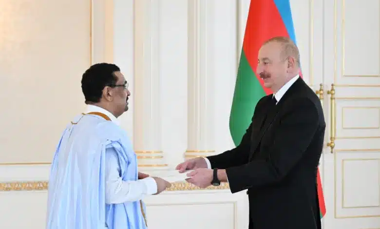 Le président Aliyev reçoit les lettres de créance du nouvel ambassadeur de Mauritanie en Azerbaïdjan