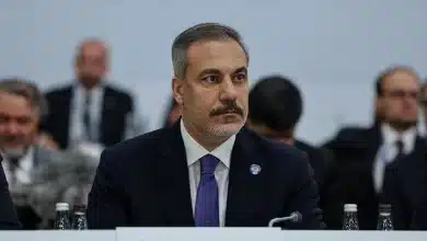 Photo de site:.biz jforum: le ministre turc des Affaires étrangères Hakan Fidan samedi au Qatar pour le 22e Forum de Doha