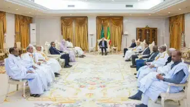 Photo de Le président Ghazouani reçoit le conseil de supervision de l’institution de l’opposition démocratique et les présidents des partis politiques de la majorité