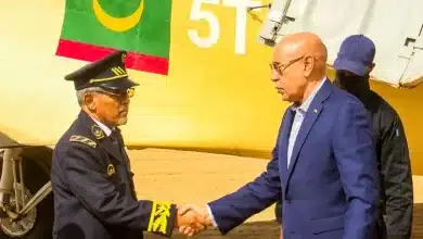 Photo de Le Président de la République arrive à Hamed, en Assaba.