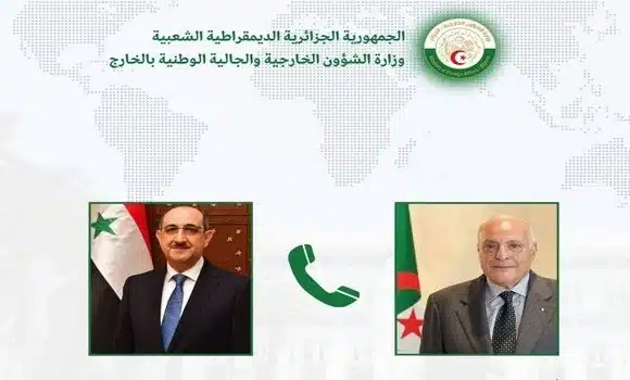 Photo de Entretien téléphonique entre M. Attaf et le ministre syrien des Affaires étrangères et des Expatriés