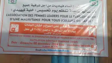 Photo de Kaédi :Les Femmes leaders pour le développement /Mauritanie tous (Fled ) en avant contre les MGF et VBG