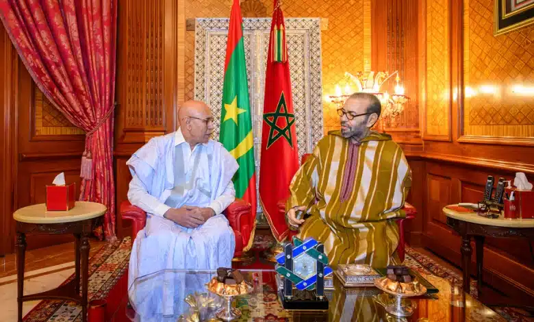 SM, le Roi Mohammed VI reçoit le président mauritanien Mohamed Ould Cheikh El Ghazouani.