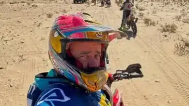 Photo de Andrea Perfetti, le motocycliste de Bellano blessé dans un accident en Mauritanie, va mieux et sera bientôt en Italie