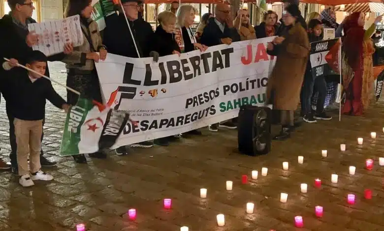 Rassemblement aux Îles Baléares en soutien au peuple sahraoui.