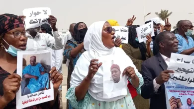Photo de En soutien à son militant injustement détenu, Abdoulaye Ba, Ira organise un sit-in devant le ministère de la justice pour demander sa libération et celles des autres activistes