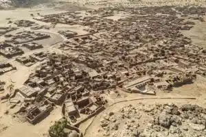 Vue aérienne de la ville médiévale de Oualata, le 4 avril, en Mauritanie.Photo : AFP/VNA/CVN