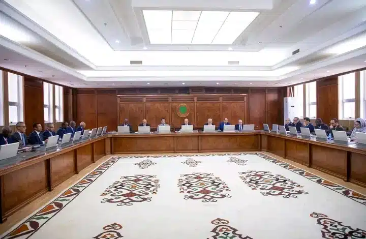 Photo de Nouakchott Mauritanie : Réunion du Conseil des ministres du mercredi 21 mai 2025