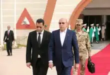 Photo de Le Président de la République Mohamed Ould Cheikh El Ghazouani en visite au projet de gaz Ahmeyem Gand Tortue