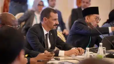 Photo de Monsieur le Ministre de la Culture devant ses pairs du monde islamique :