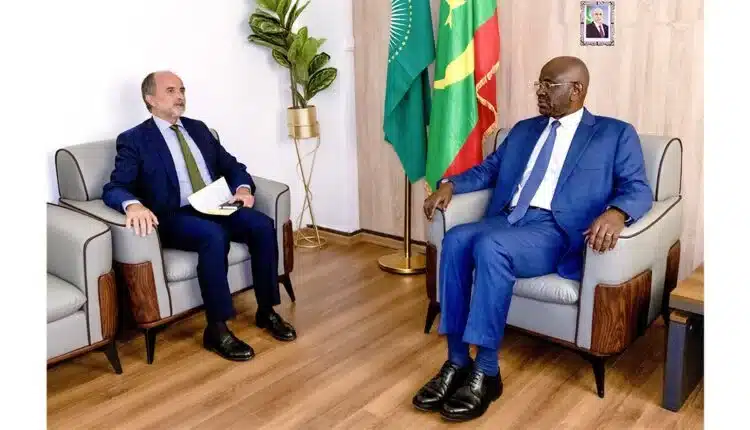 Le ministre des Affaires étrangères reçoit l’ambassadeur de France