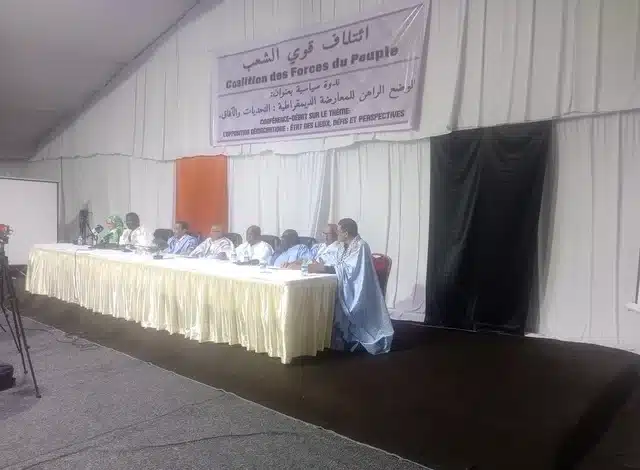 Photo de Dépêche : Conférence-Débat de la Coalition Ufp – Frud – Rfd à l’Hôtel Azalay