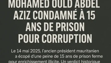 Photo de Verdict : Mohamed Ould Abdel Aziz condamné à 15 ans de prison pour corruption
