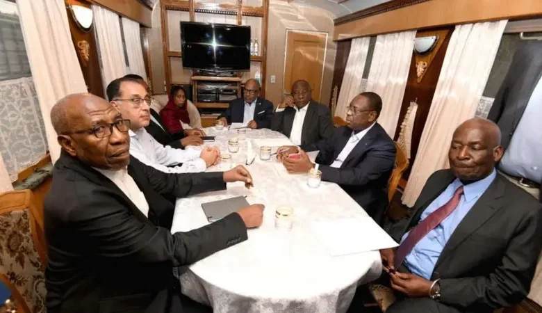 photo officielle de rencontre diplomatique Ukraine-Afrique