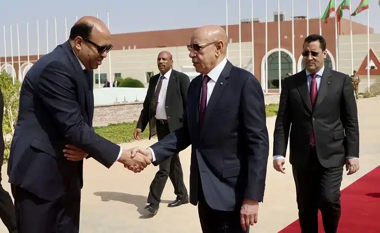 Le Président Ghazouani à l'aéroport Oumtounsi avant son départ pour Vienne