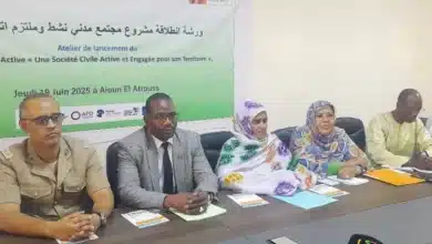 Photo de Aioun : Atelier pour le lancement du “Projet de société civile active”