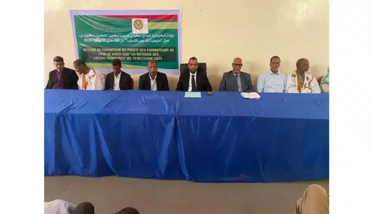 Lancement de l'atelier de formation à Kaédi avec M. Ahmed Bezeid Ould Ahmed Yacoub