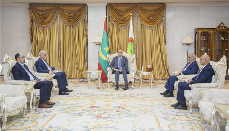 El Ghazouani, a reçu, aujourd’hui mercredi, au Palais Présidentiel à Nouakchott, le Président de l’Assemblée Populaire Nationale de la République Algérienne Démocratique et Populaire, M. Brahim Boughali, qui effectue une visite dans notre pays.